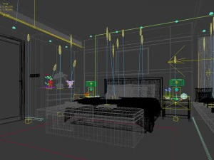 deluxe master bedroom design 187 3D Model