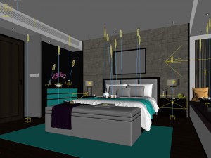 deluxe master bedroom design 187 3D Model