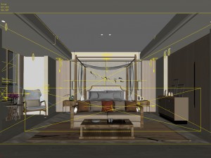 deluxe master bedroom design 188 3D Model