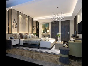 디럭스 마스터 베드룸 디자인 189 3D 모델