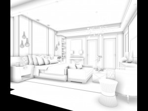 deluxe master bedroom design 189 3Dモデル