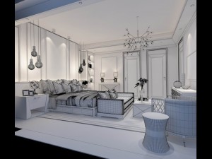 deluxe master bedroom design 189 3Dモデル