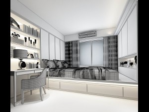 deluxe master bedroom design 190 Model 3D