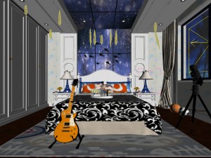 deluxe master bedroom design 191 Model 3D