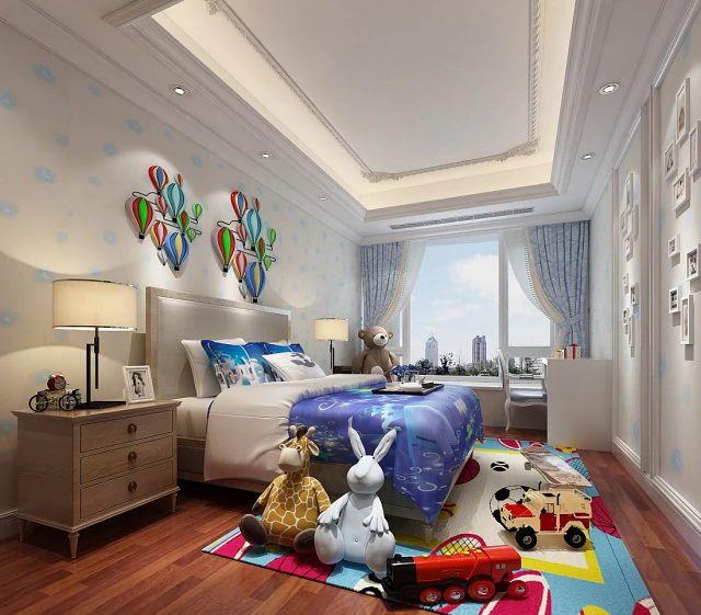 deluxe master bedroom design 192 3D Model .c4d .max .obj .3ds .fbx .stl .blend 