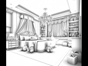 deluxe master bedroom design 193 Model 3D
