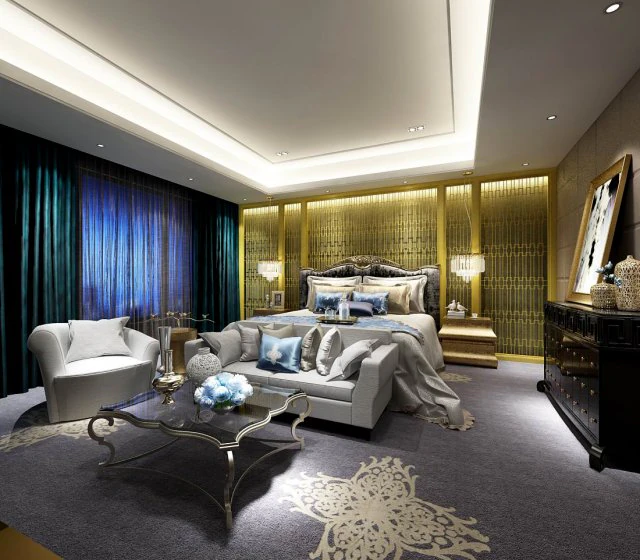 deluxe master bedroom design 194 3D Model .c4d .max .obj .3ds .fbx .stl .blend 