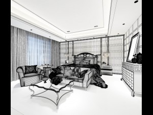 deluxe master bedroom design 194 Modelo 3D