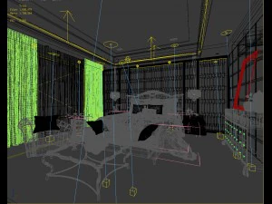 deluxe master bedroom design 194 3D Model