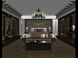 deluxe master bedroom design 195 Model 3D