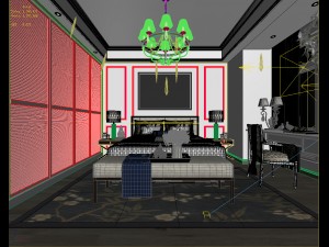 deluxe master bedroom design 196 3D Model