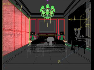 deluxe master bedroom design 196 3D Model