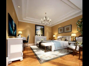 डीलक्स मास्टर बेडरूम डिजाइन 197 3D मॉडल