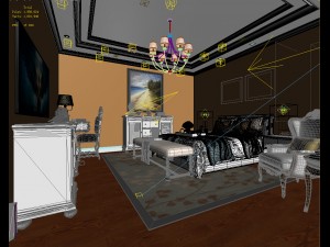 deluxe master bedroom design 197 3D Model
