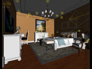 deluxe master bedroom design 197 3D Model