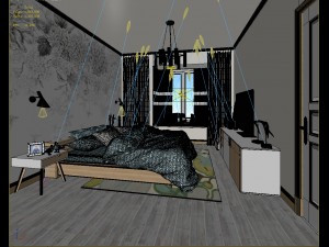 deluxe master bedroom design 198 3D Модель