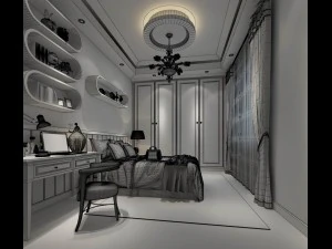 deluxe master bedroom design 200 3D Model