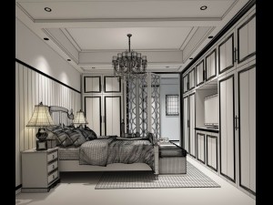 deluxe master bedroom design 201 Modello 3D