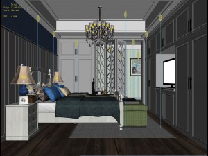 deluxe master bedroom design 201 Modello 3D