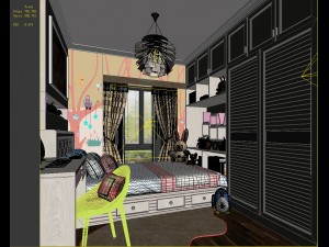 deluxe master bedroom design 202 3D Model