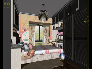 deluxe master bedroom design 202 3D Model