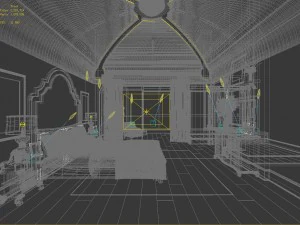 deluxe master bedroom design 203 3D Model