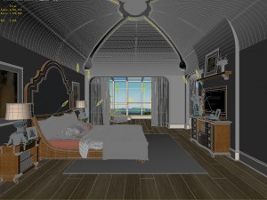 deluxe master bedroom design 203 3D Модель