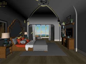 deluxe master bedroom design 203 3D Модель