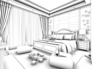 deluxe master bedroom design 204 3D Модель