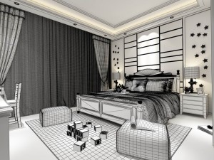 deluxe master bedroom design 204 3D Модель