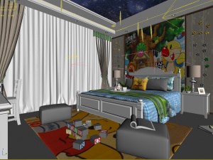 deluxe master bedroom design 204 3D Модель