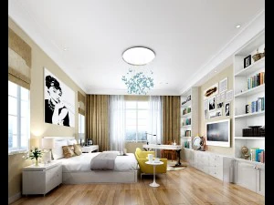 디럭스 마스터 침실 디자인 205 3D 모델