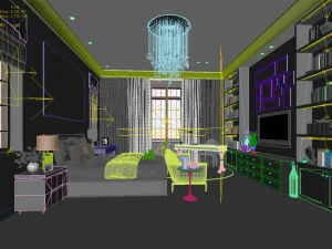deluxe master bedroom design 205 3D Model