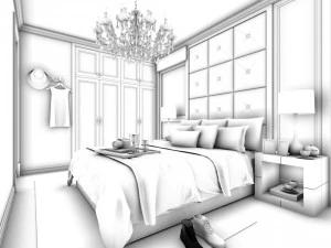 deluxe master bedroom design 206 3D Model