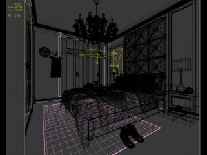 deluxe master bedroom design 206 3D Model
