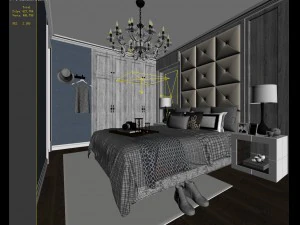 deluxe master bedroom design 206 3D Model