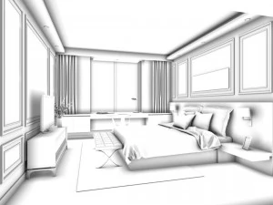 deluxe master bedroom design 207 3D Model