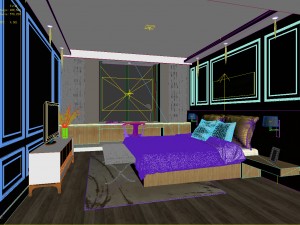 deluxe master bedroom design 207 3D Модель