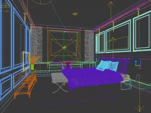 deluxe master bedroom design 207 3D Model