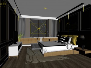 deluxe master bedroom design 207 3D Модель