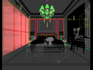 deluxe master bedroom design 196 3D Model