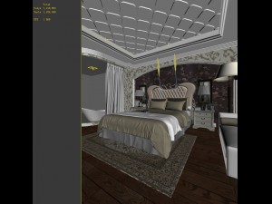 deluxe master bedroom design 136 Modelo 3D