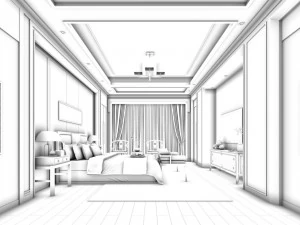 deluxe master bedroom design 96 3D Model