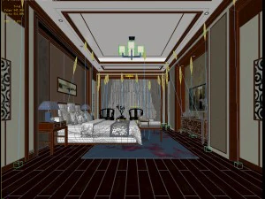 deluxe master bedroom design 96 3D Model