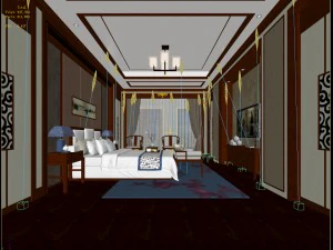 deluxe master bedroom design 96 3D Model