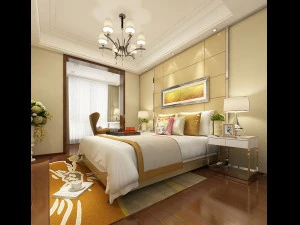 Розкішний дизайн спальні 76 3D Модель