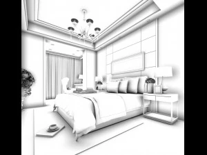 deluxe master bedroom design 76 3D Model