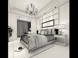 deluxe master bedroom design 76 3D Model