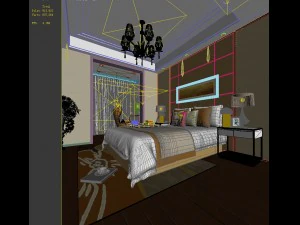 deluxe master bedroom design 76 3D Model