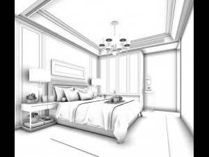 deluxe master bedroom design 56 Modelo 3D